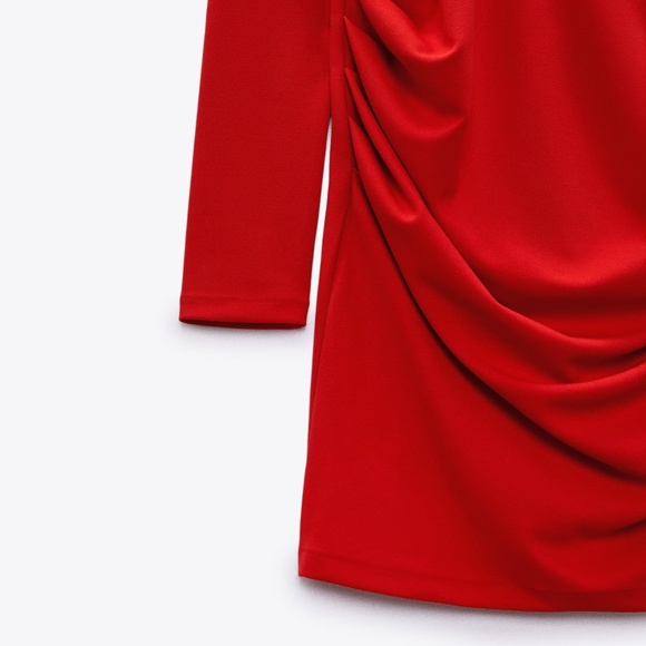 ZARA ruched mini dress- BNWT - Picture 7 of 7